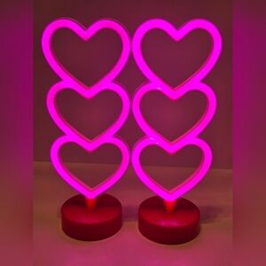 Spritz Valentine's Day Neon Heart Lights